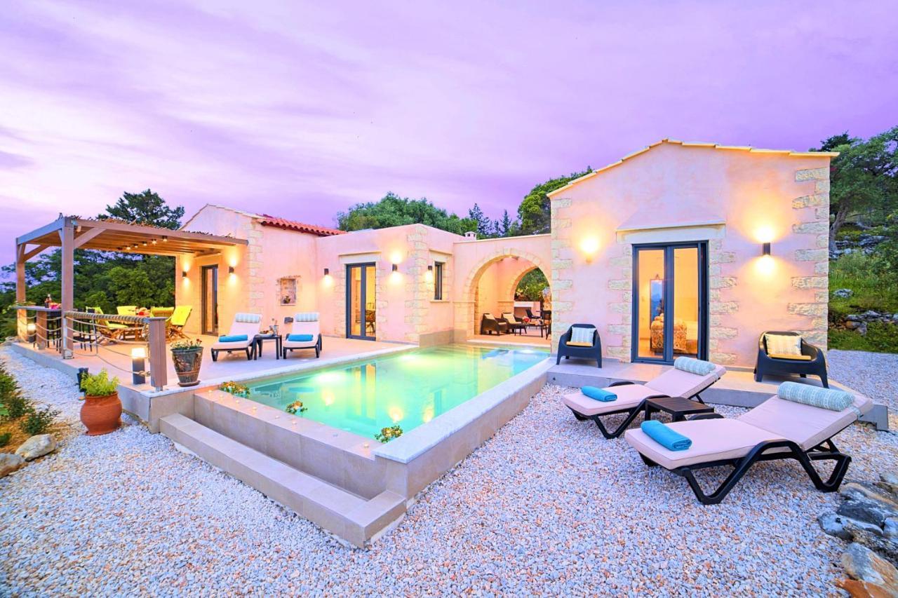 Villa Vardis Heated Pool Vryses Exterior foto
